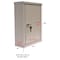 Omnimed Double Door Small Economy Narcotic Cabinet (15"H X 11"W X 4"D) 182125 - alternate 6